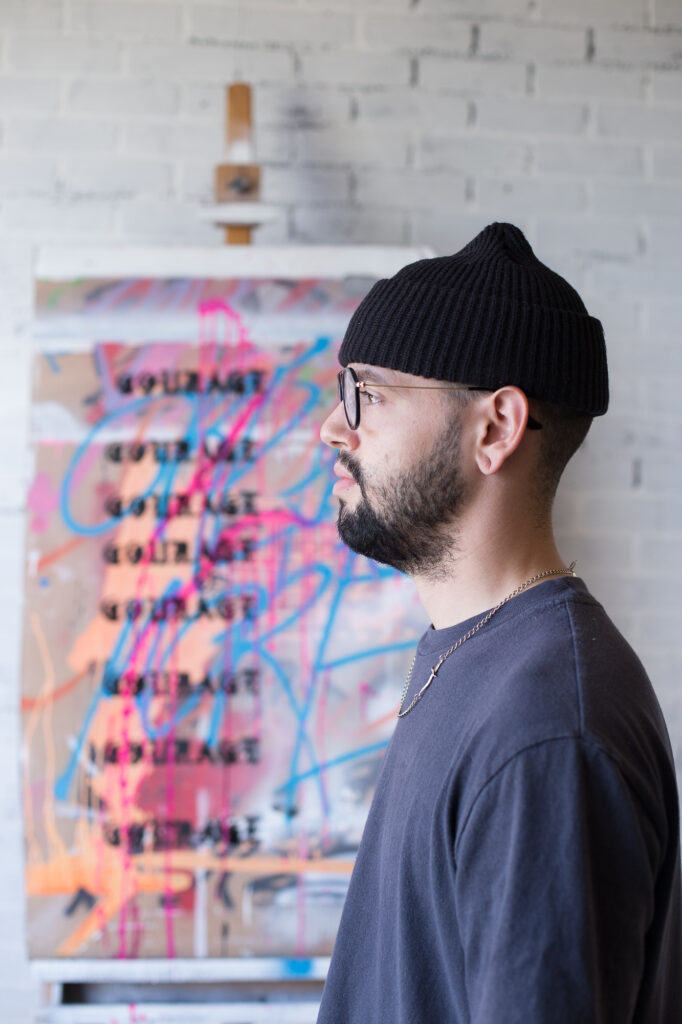 Northern Californian artist Andrew Cruz looks at his art