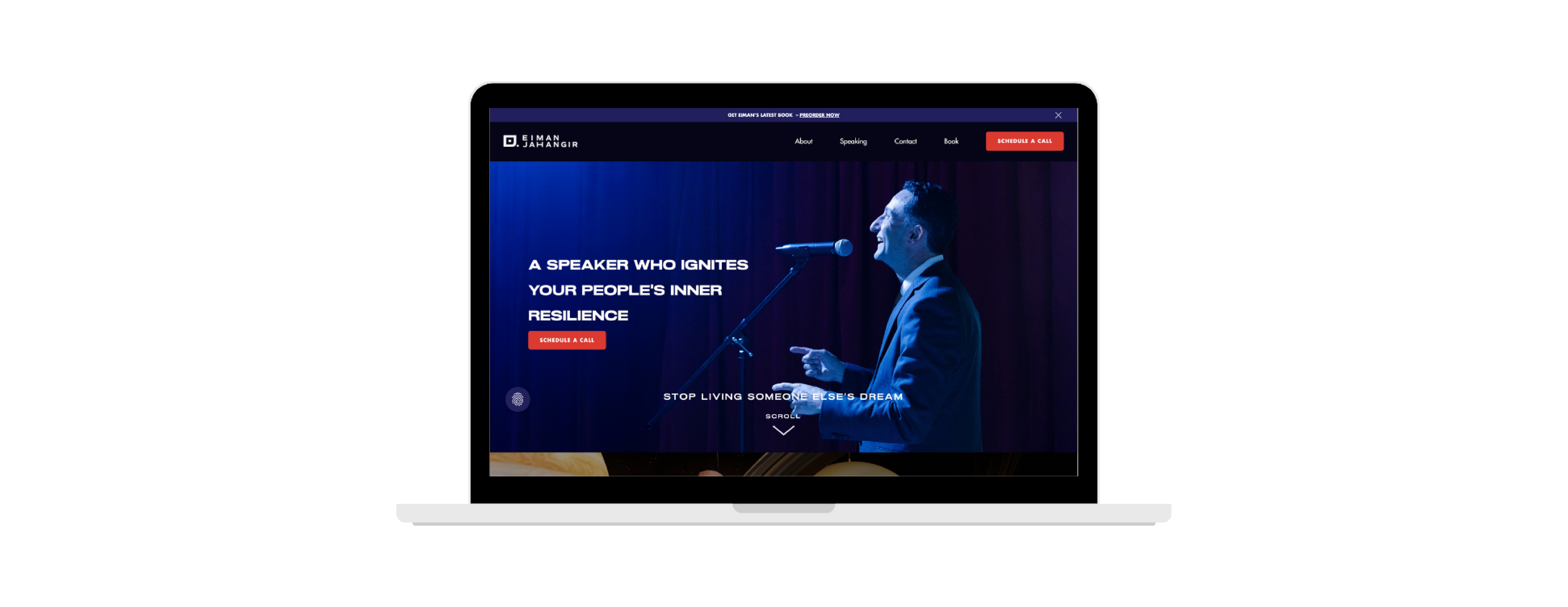 Eiman Jahangir Website Desktop